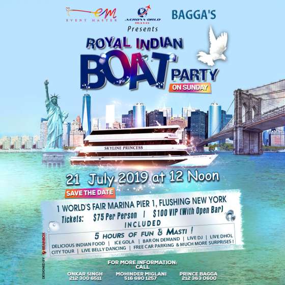 Royal India Boat Party 2019